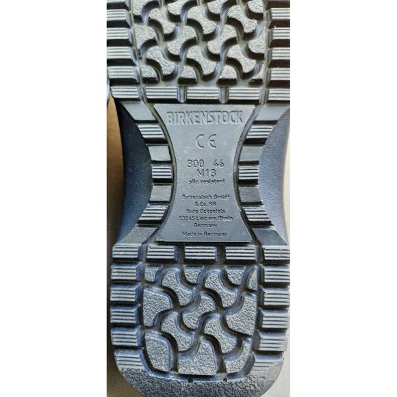 Birkenstock Super Birkis Blue Rubber Clogs Comfort Slip Resistant Sz 13 EU 46 - Picture 4 of 15